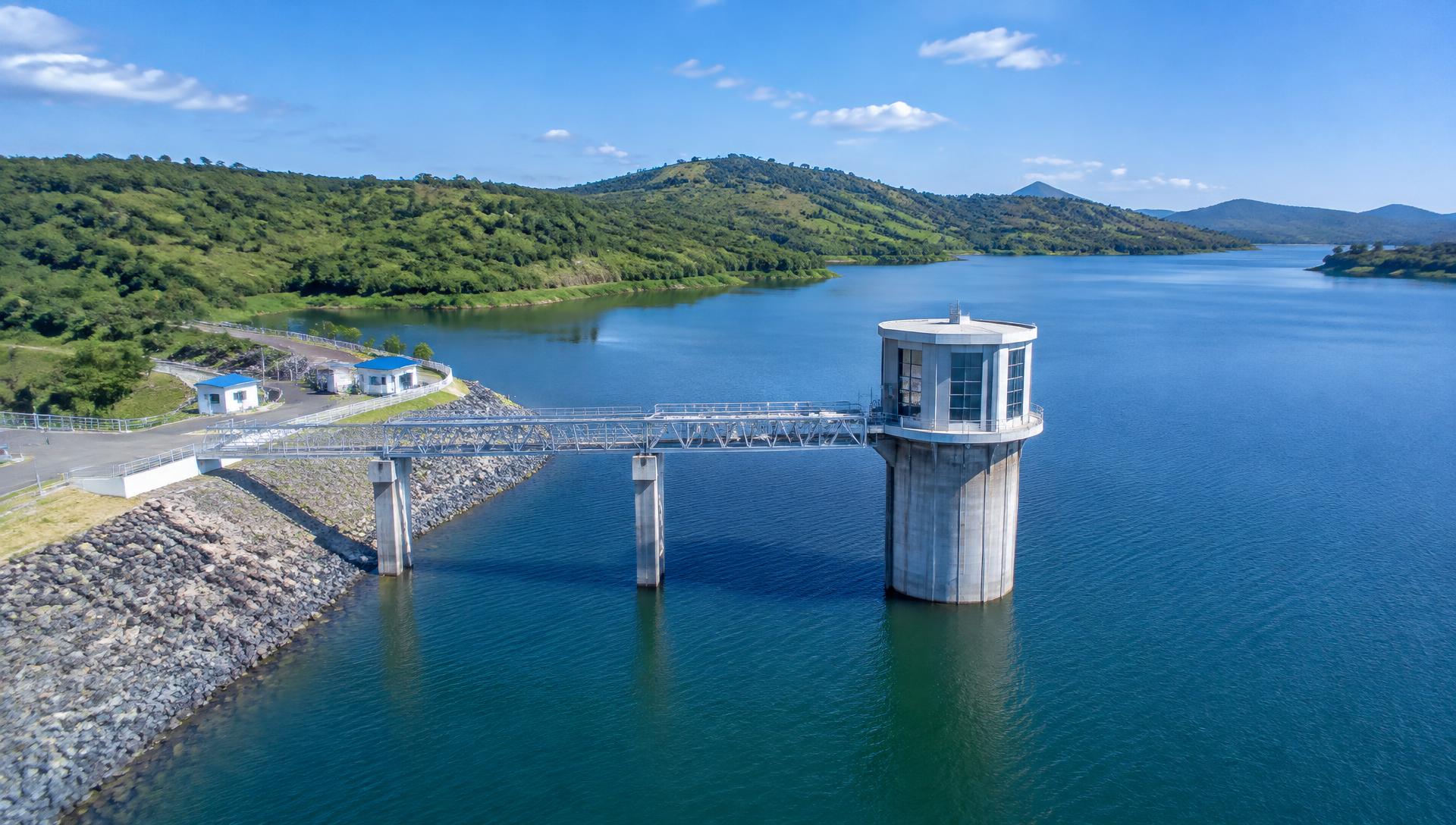 Okinda water reservoir and intake tower